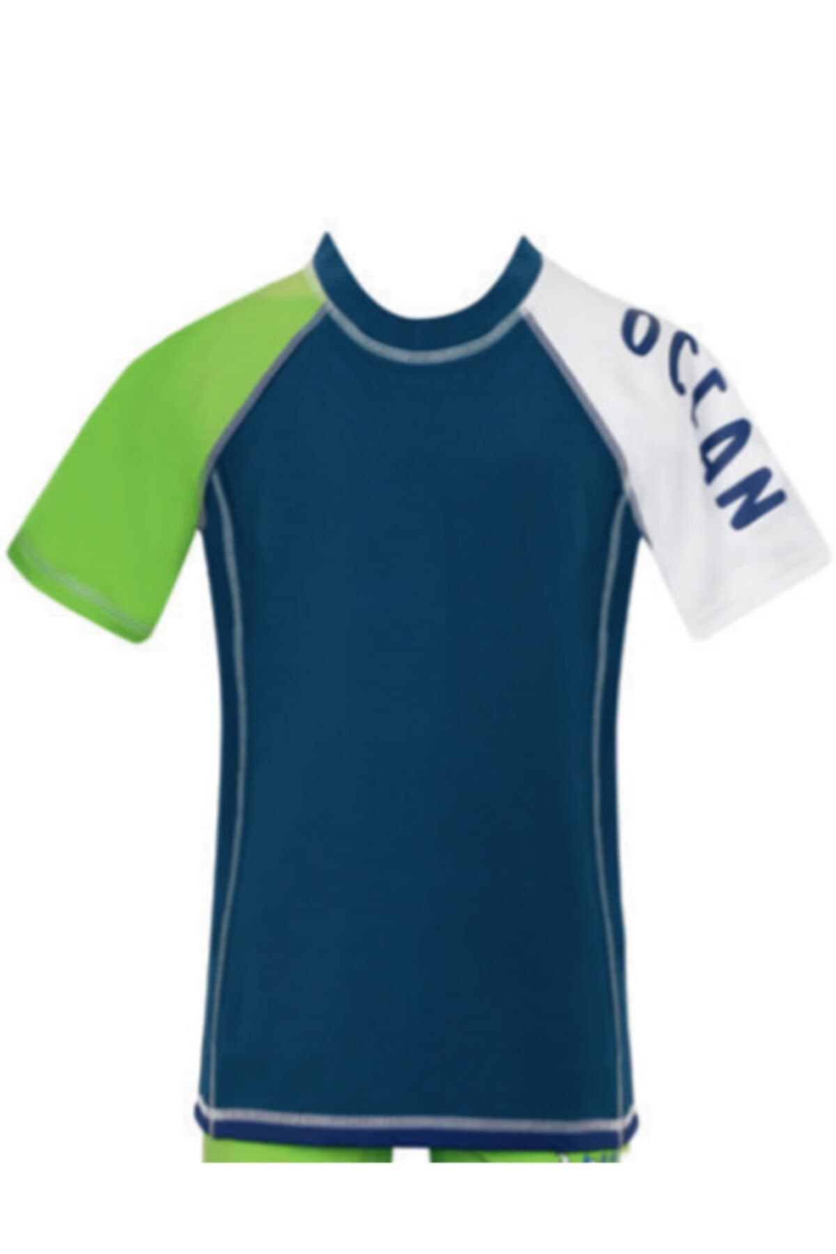 Erkek Çocuk Lacivert Yüzme Tişörtü