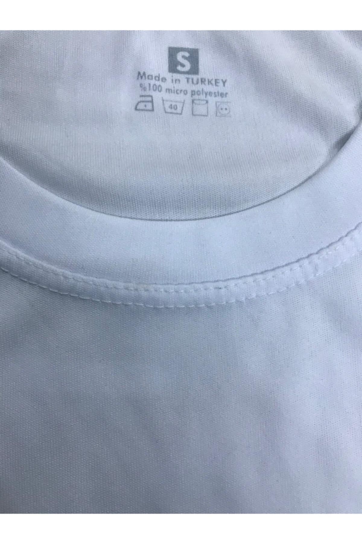 Unisex Beyaz Atatürk Silüet ve İmzalı Tişört 2